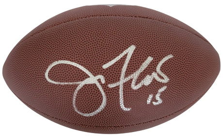 Joe Flacco Signed Football Proof COA Autographed Baltimore Ravnes Cleveland Browns