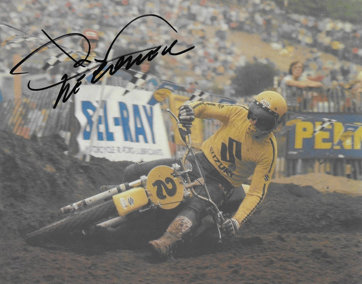 Roger DeCoster supercross motocross racer signed 8x10 photo COA proof autographed,