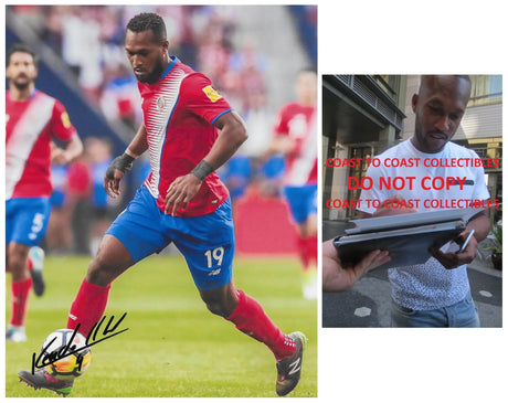 Kendall Waston Signed 8x10 Photo Proof COA Costa Rica Soccer Autographed