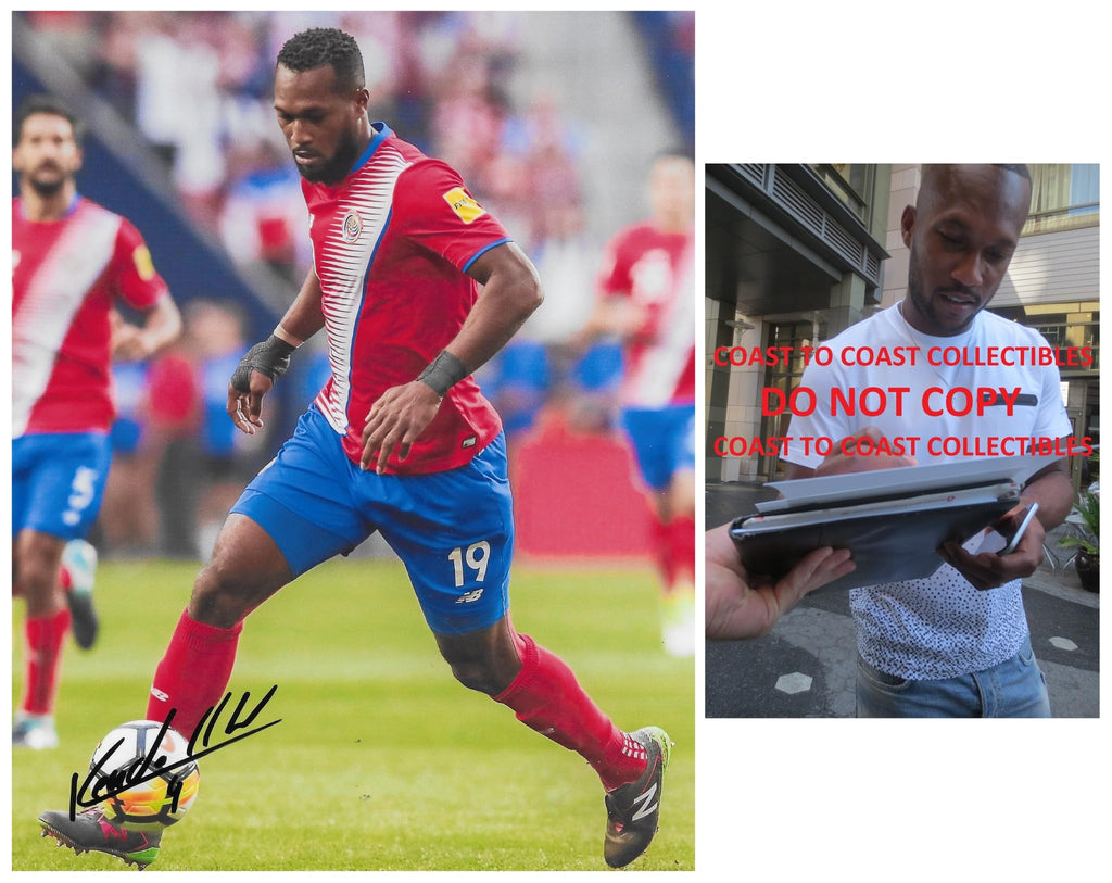 Kendall Waston Signed 8x10 Photo Proof COA Costa Rica Soccer Autographed