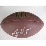 AJ Mccarron Buffalo Bills, Cincinnati Bengals, Alabama signed, autographed football - with COA