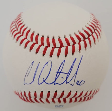 Cal Quantrill Cleveland Guardians San Diego Padres signed baseball COA proof