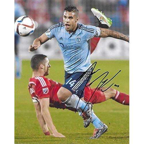 Dom Dwyer, Sporting Kansas City, Signed, Autographed, 8x10 Photo, a Coa with the Proof Photo of Dom Signing Will Be Included,.