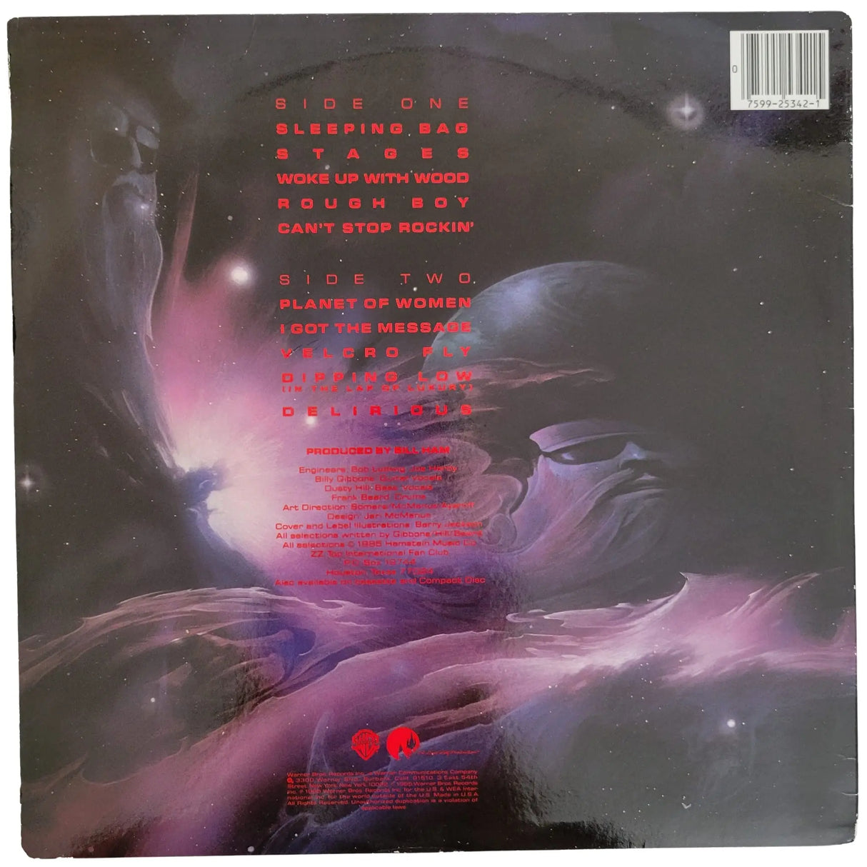 Billy Gibbons signed ZZ Top Afterburner album COA proof autographed vinyl record STAR