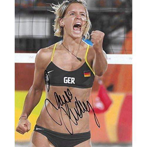 Laura Ludwig, Germay, Olympic, Volleyball Player, Gold, Signed, Autographed, 8x10 Photo, a COA with the Proof Photo of Laura Signing Will Be Included.
