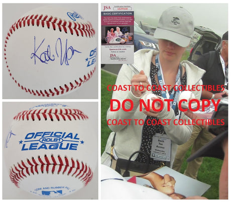 Kate Upton actress swimsuit model signed baseball proof JSA COA autographed