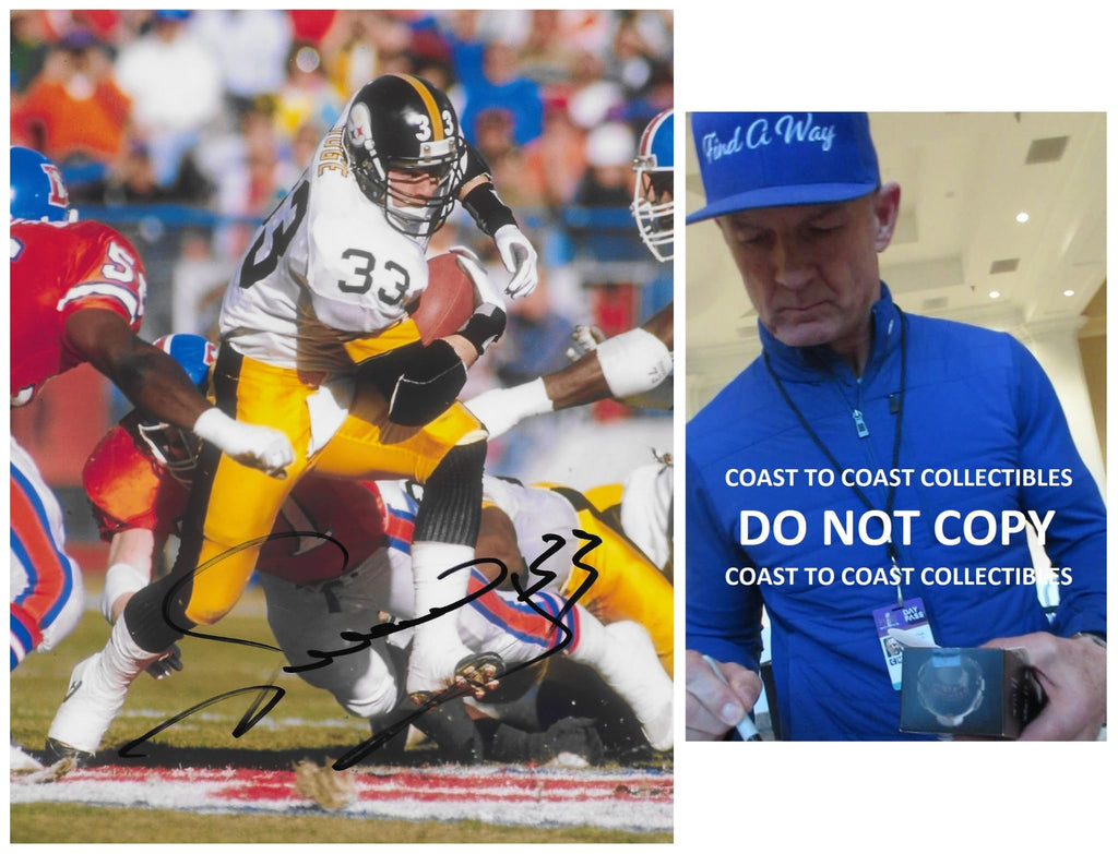 Merril Hoge Signed 8x10 Photo COA Proof Pittsburgh Steelers Football Autographed