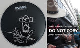 Frank Ferrer Gun N Roses drummer signed autographed 10'' Drumhead COA proof. STAR