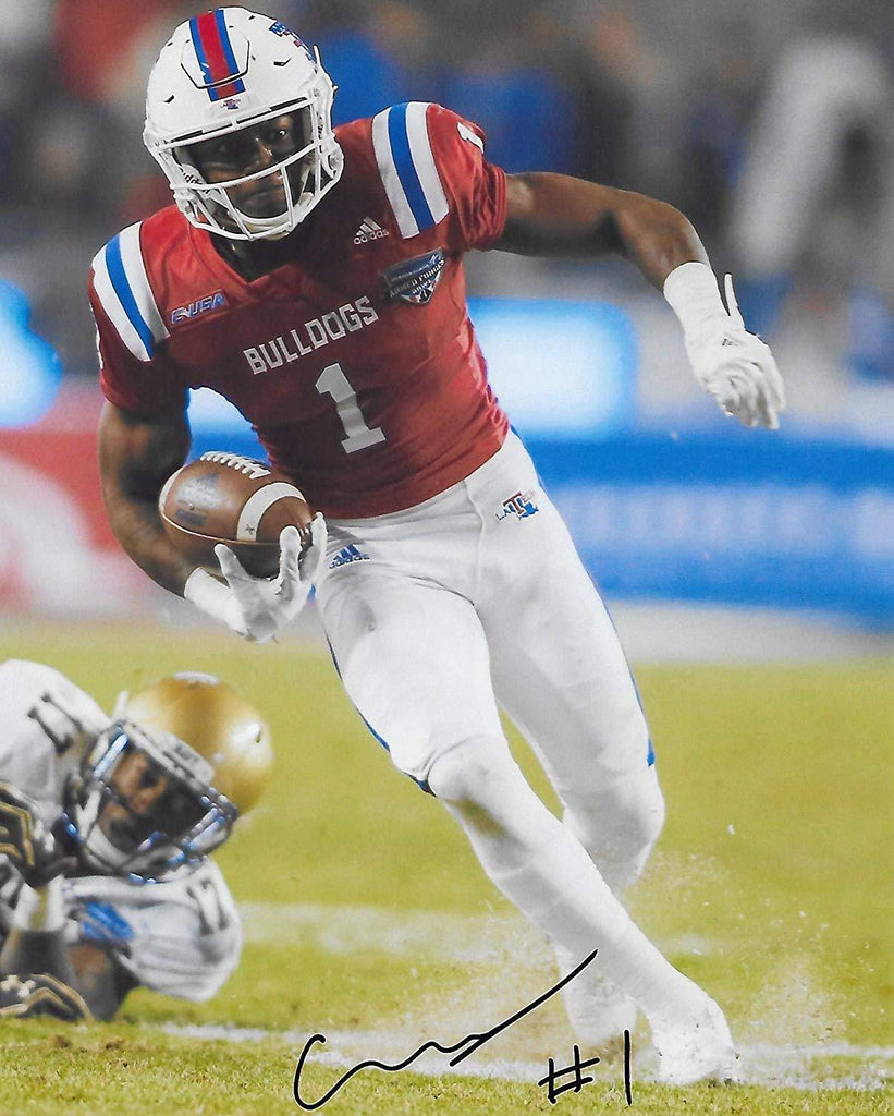 Carlos Henderson, Louisiana Tech, signed, autographed, 8X10 Photo, COA with the Proof Photo signing will be included