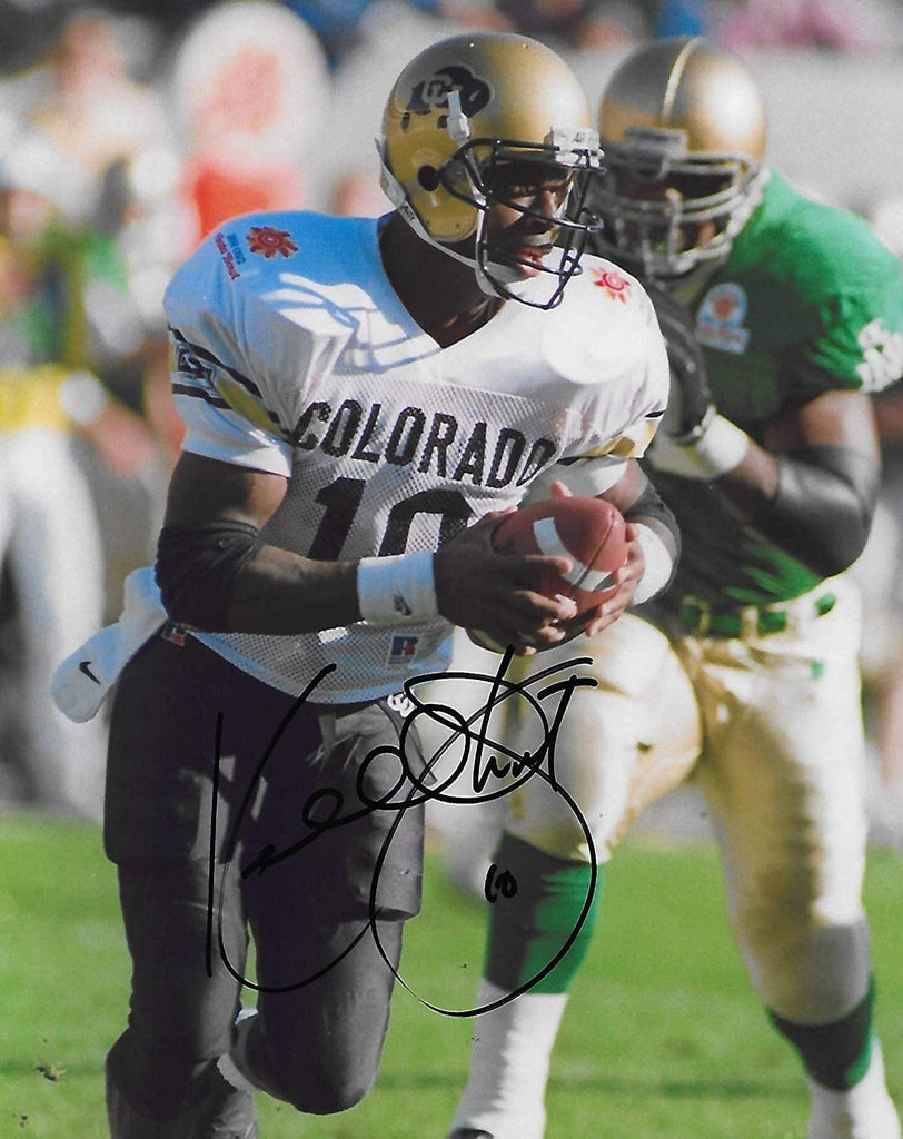 Kordell Stewart Colorado Buffaloes signed, autographed 8x10 photo, proof COA