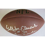 Bobby Joe Edmonds, Seattle Seahawks, Arkansas signed, autographed football - COA and proof included
