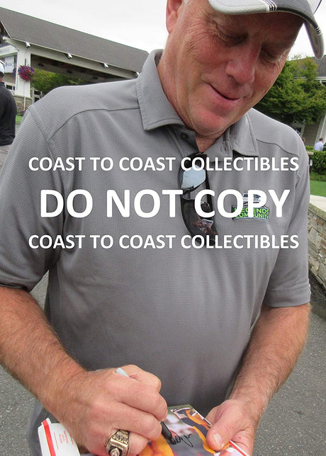 Norm Johnson Pittsburgh Steelers signed 8x10 photo proof COA