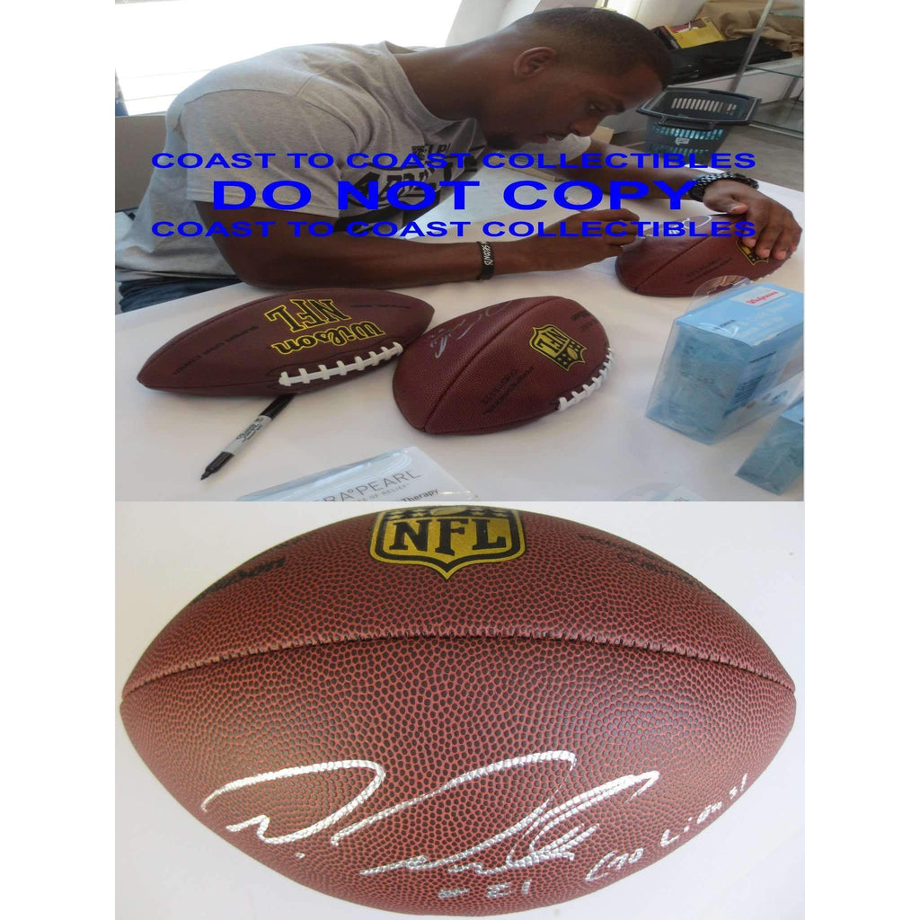 Ameer Abdullah Detroit Lions signed, autographed NFL Duke football - Proof photo and COA included