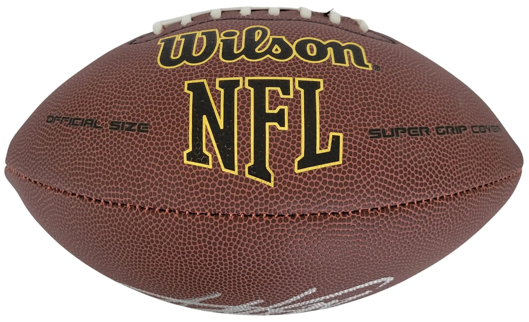 Adrian Peterson Signed Football Proof COA Autographed Vikings Oklahoma