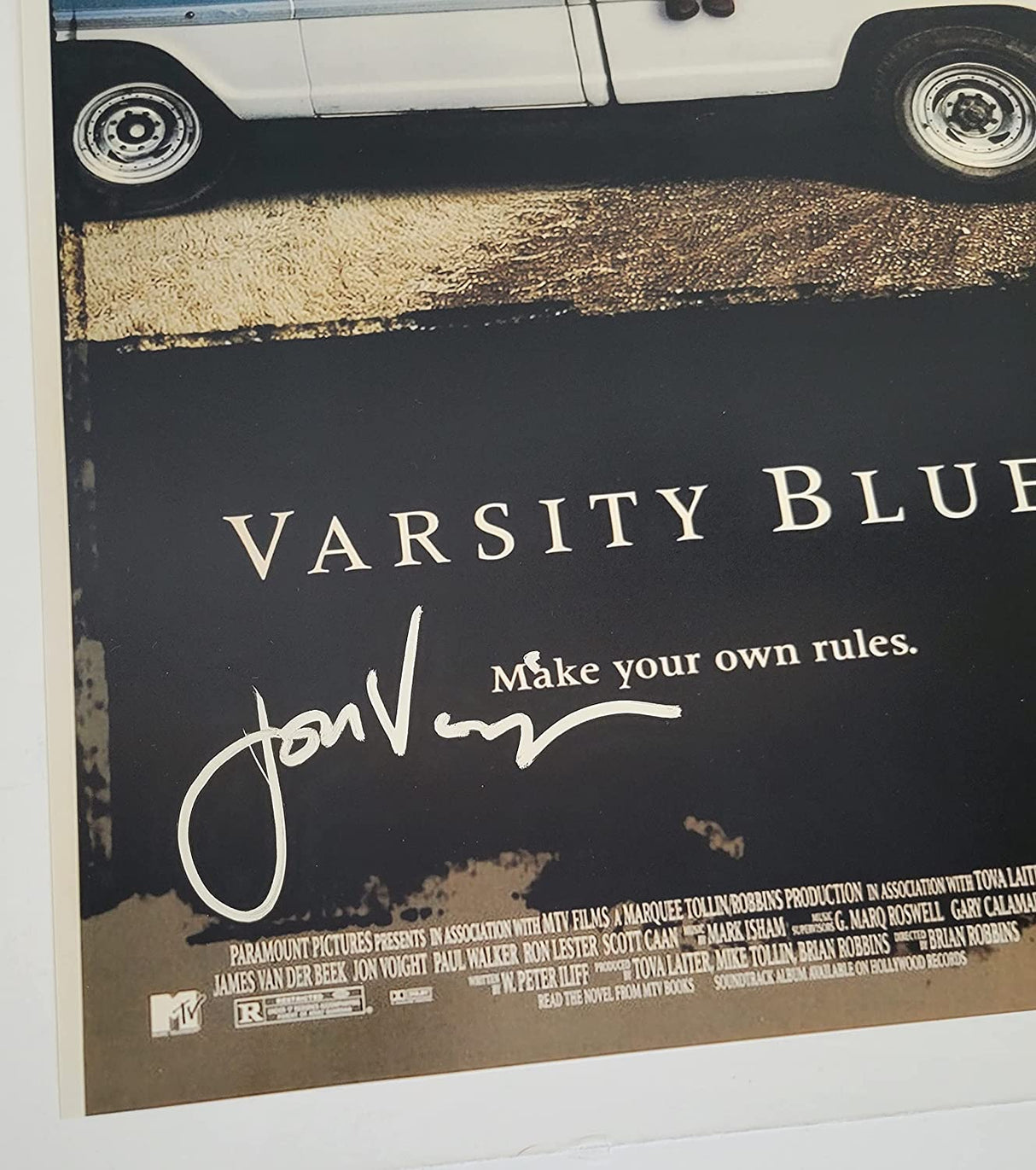 Jon Voight signed Varsity Blues Texas Coyotes 12x18 poster photo COA exact proof STAR.