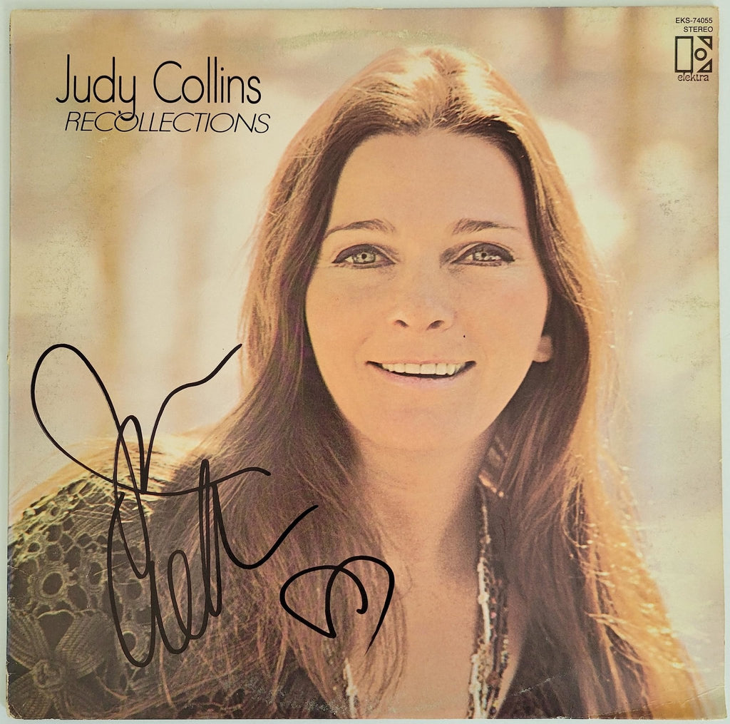 Judy Collins signed Recollections album vinyl record COA proof autographed STAR