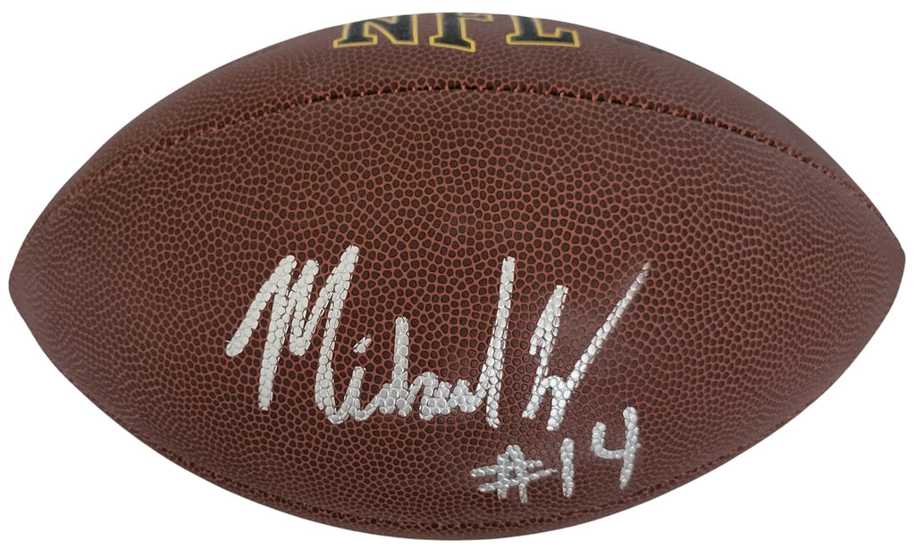 Michael Wilson Signed Football Proof COA Autographed Arizona Cardinals Stanford