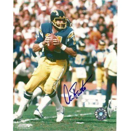 Dan Fouts, San Diego Chargers, Oregon Ducks, Hall of Fame, Hof, Signed, Autographed, 8x10 Photo, Coa, Rare Hard Photo to Find
