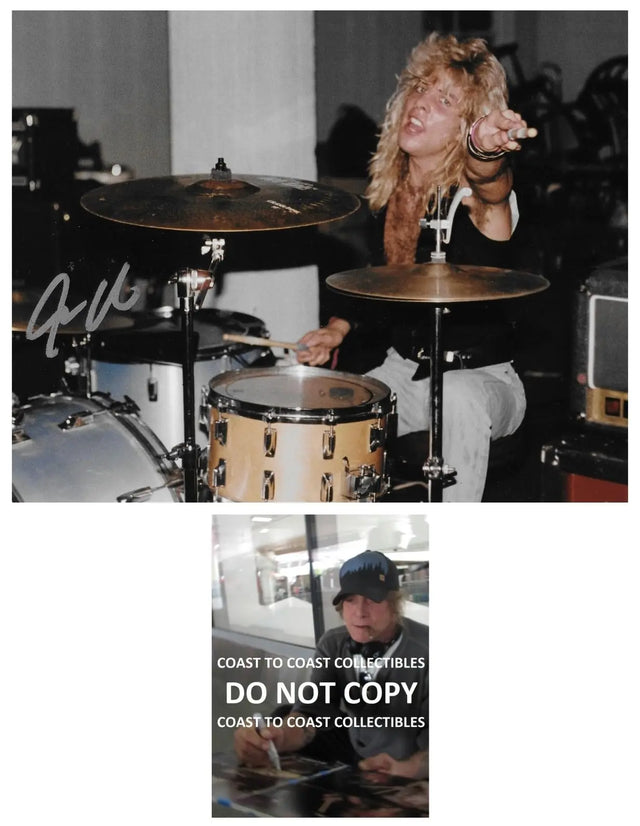 Steven Adler Guns N Roses Drummer signed 8x10 photo proof COA autographed GNR..