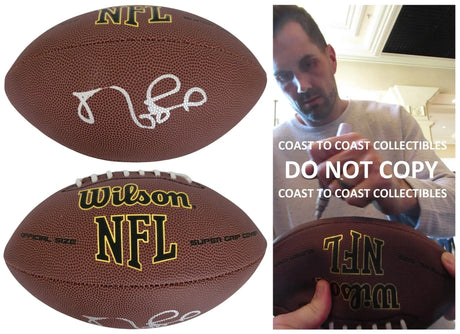 Matt Leinart Signed Football Proof COA Autographed Arizona Cardinals USC Trojans