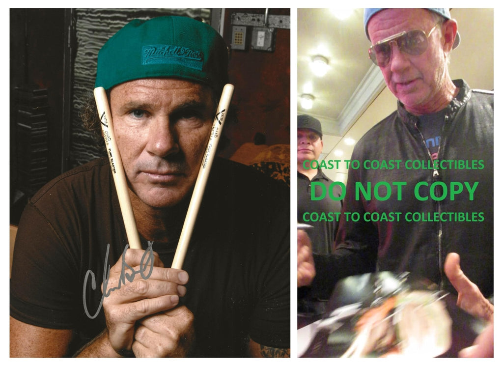 Chad Smith Red Hot Chili Peppers Drummer signed 8x10 photo COA Proof autographed! STAR
