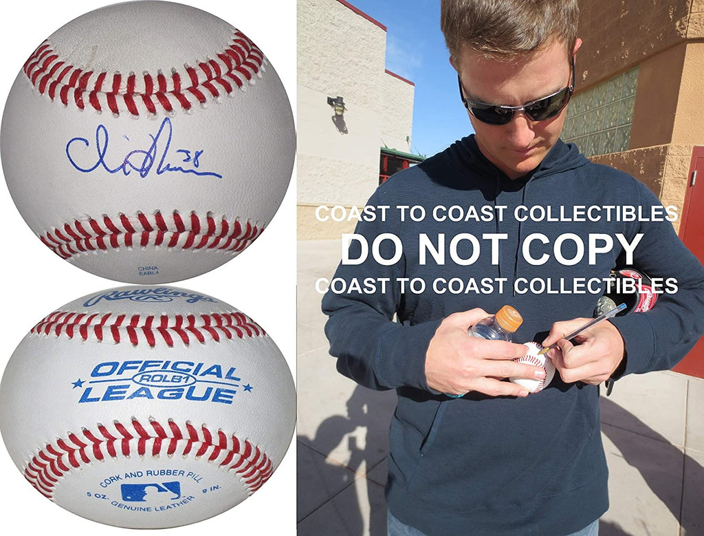 Chris Narveson Brewers Marlins Cardinals signed autographed baseball COA proof