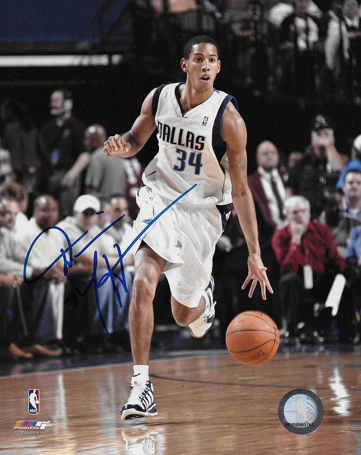Devin Harris signed Dallas Mavericks basketball 8x10 photo COA