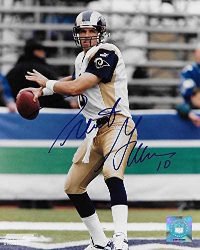 Trent Green St Louis Rams signed autographed football 8x10 Photo. proof COA