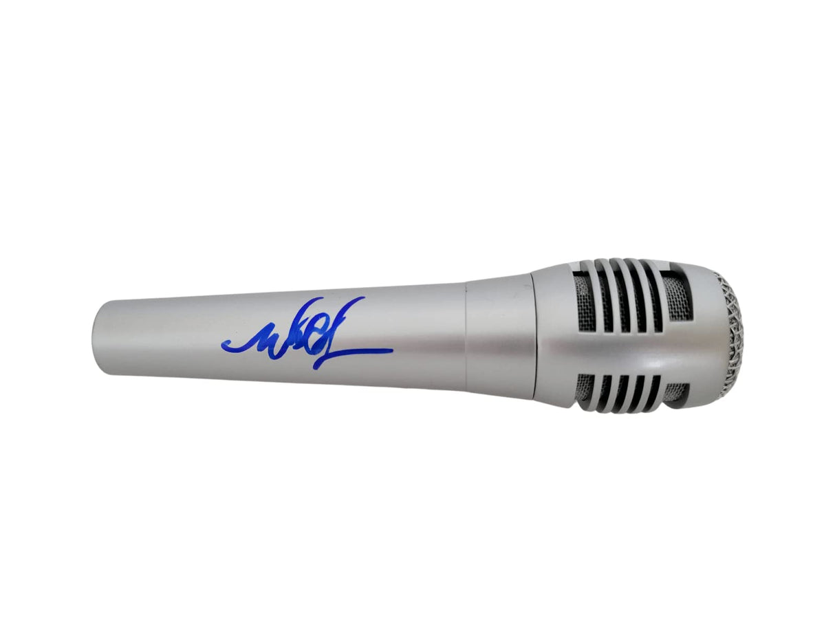 Mark Hoppus Blink 182 signed microphone autographed mic COA exact proof STAR