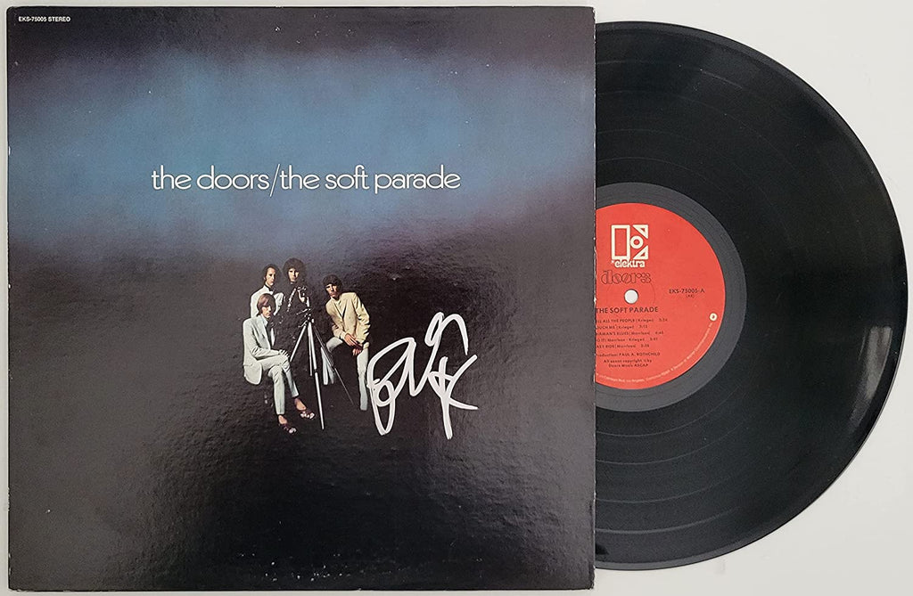 Robby Krieger signed The Doors The Soft Parade album vinyl record proof COA autographed STAR