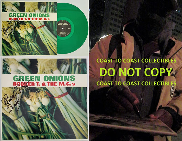 Booker T & The M.G's signed Green Onions album vinyl COA exact proof autographed STAR