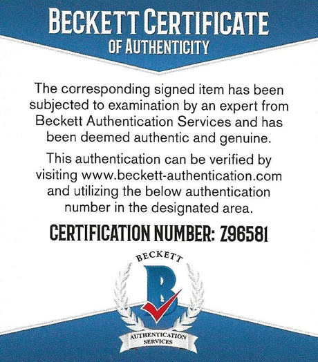 Jim Zorn Seattle Seahawks signed NFL football proof Beckett COA autographed