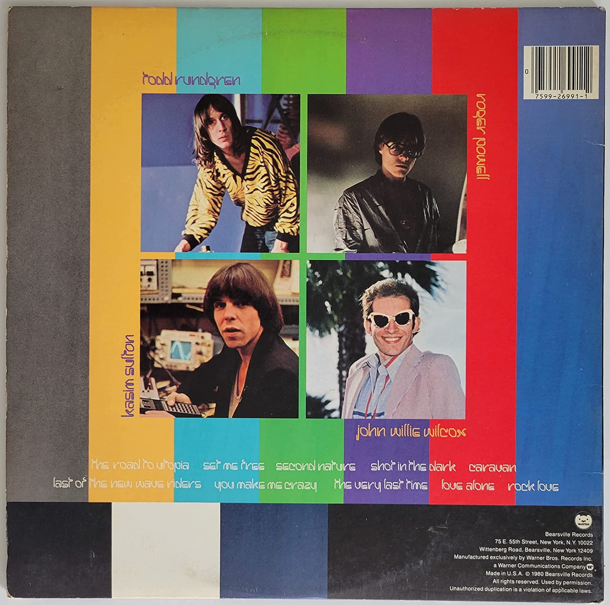 Todd Rundgren signed Adventures in Utopia album vinyl COA proof autographed STAR