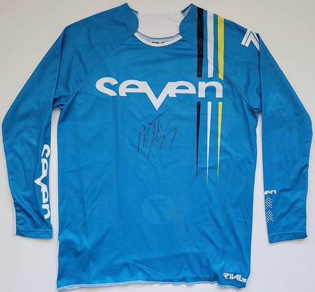 Malcolm Stewart Supercross Motocross signed Seven Jersey proof COA autographed.