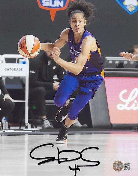 Skylar Diggins Smith signed Phoenix Mercury basketball 8x10 photo proof Beckett COA