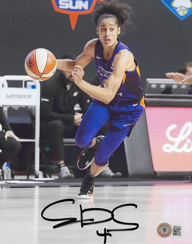Skylar Diggins Smith signed Phoenix Mercury basketball 8x10 photo proof Beckett COA
