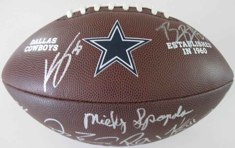 2017 Dallas Cowboys team, signed, autographed, NFL logo football - COA and  proof will be included