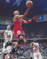 Ron Harper signed Chicago Bulls basketball 8x10 photo Proof COA autographed.
