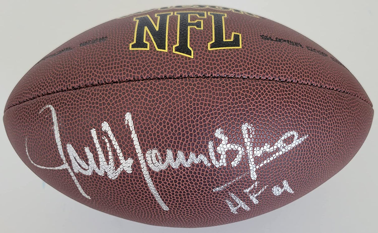 Jack Youngblood LA Rams signed NFL football proof Beckett COA autographed