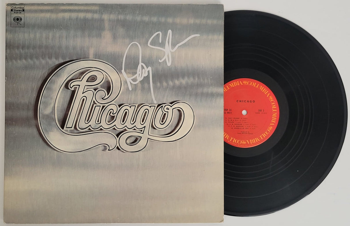Danny Seraphine signed Chicago album vinyl record COA exact proof autographed STAR