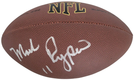 Mark Rypien Washington signed NFL football proof Beckett COA autographed