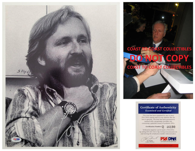 James Cameron Signed 11x14 Photo COA Proof Autographed Terminator Titanic Avatar.STAR