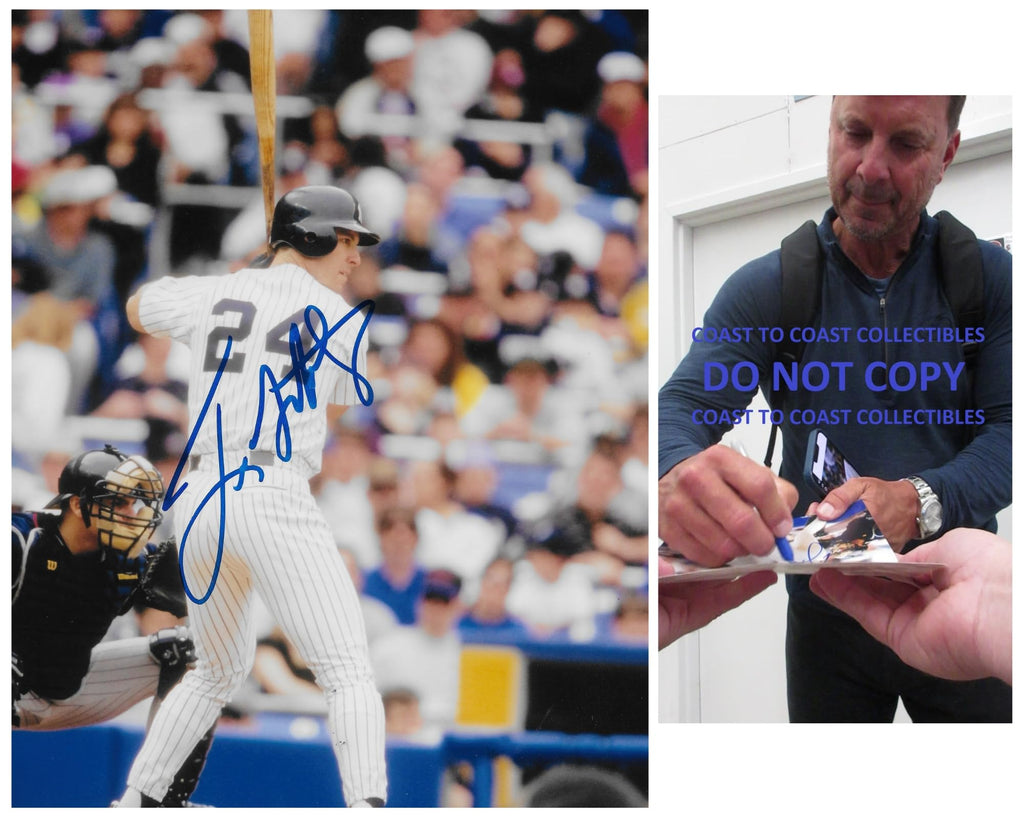 Tino Martinez signed New York Yankees baseball 8x10 photo proof COA autographed