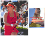 Genie Bouchard signed Tennis 8x10 photo proof COA autographed,