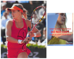 Genie Bouchard signed Tennis 8x10 photo proof COA autographed,