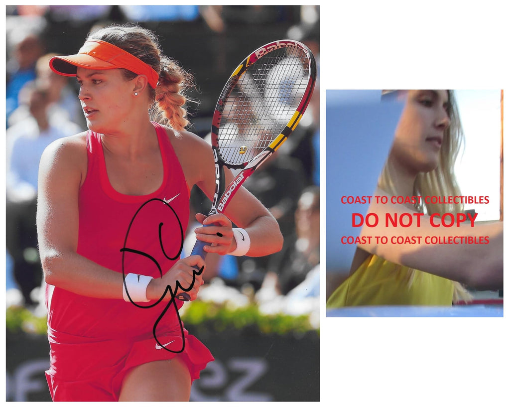 Genie Bouchard signed Tennis 8x10 photo proof COA autographed,