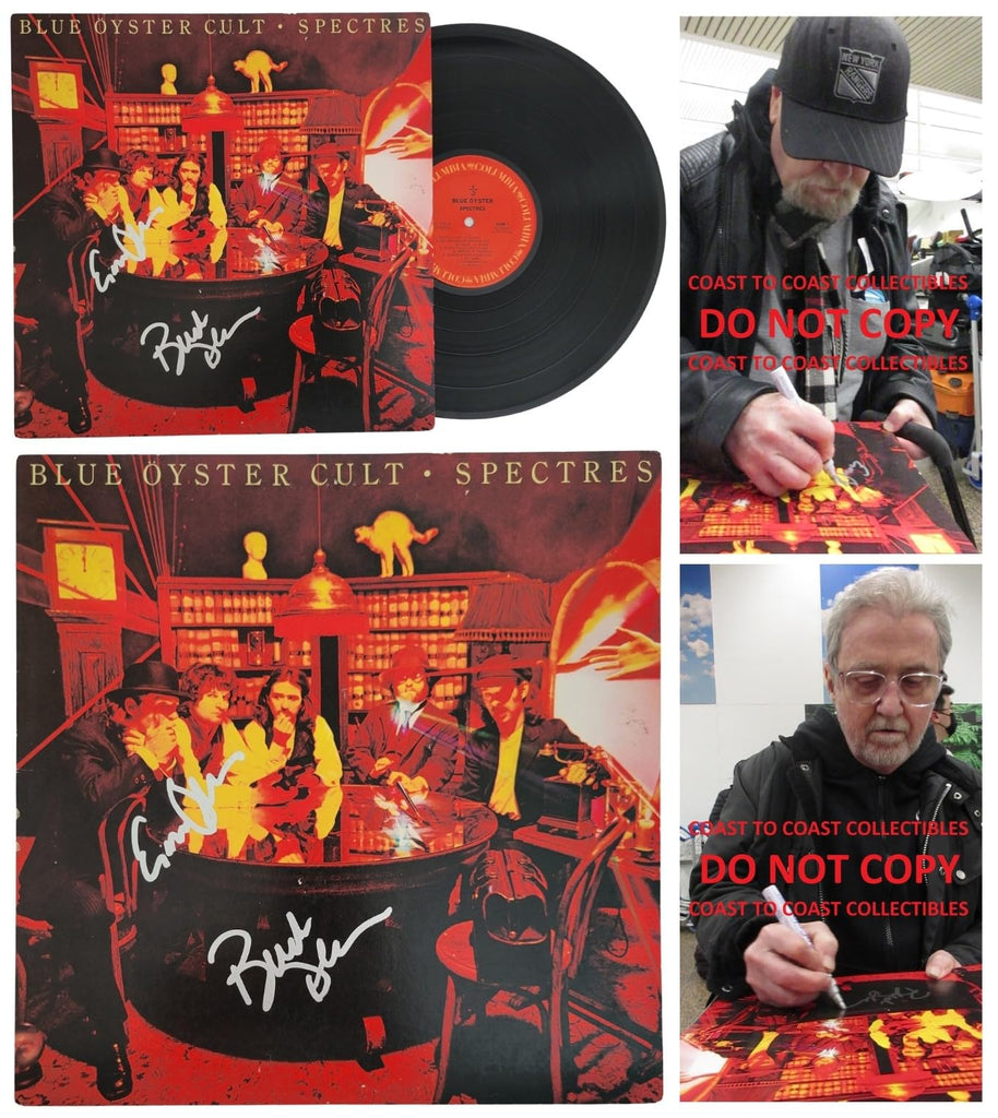 Buck Dharma Eric Bloom Signed Blue Oyster Cult Spectres Album COA Proof Autographed STAR