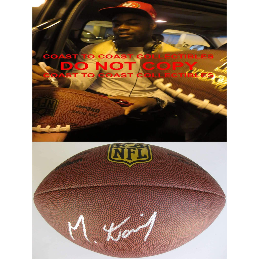 Mike Davis, Seattle Seahawks, 49ers, South Carolina, Signed, Autographed, NFL Duke Football, a COA with the Proof Photo of Mike Signing Will Be Included