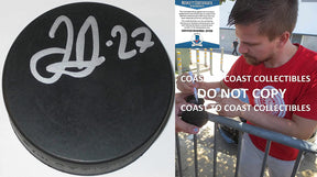Joonas Donskoi Seattle Kraken Avalanche Sharks signed Hockey puck proof Beckett
