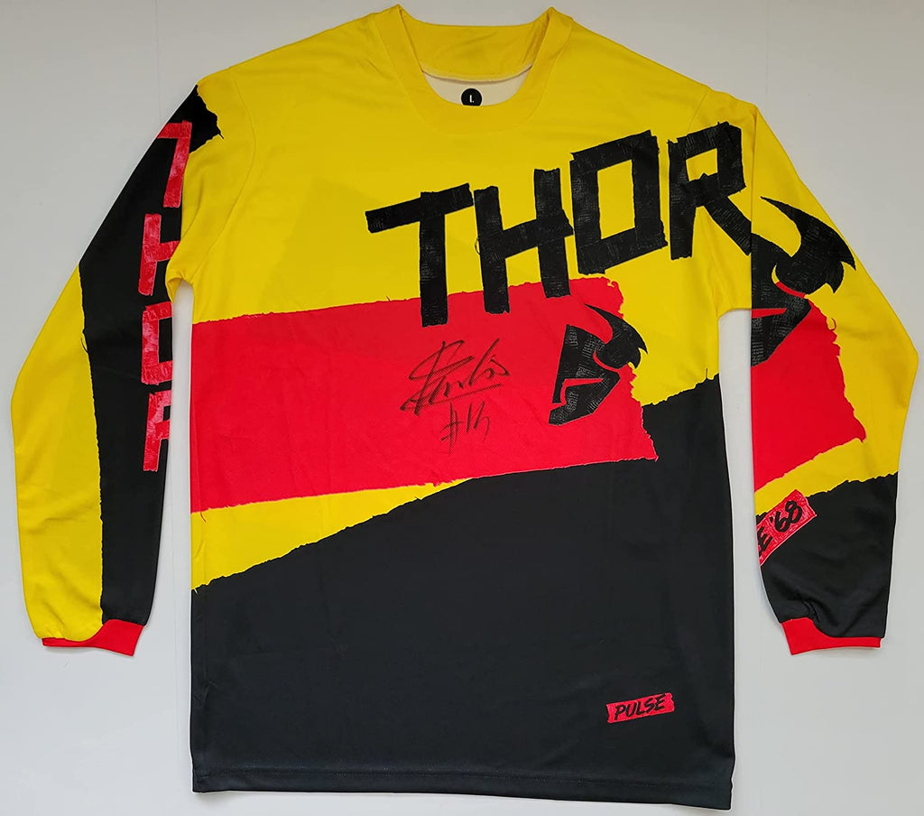 Dylan Ferrandis Supercross Motocross signed Thor Jersey COA proof autographed-